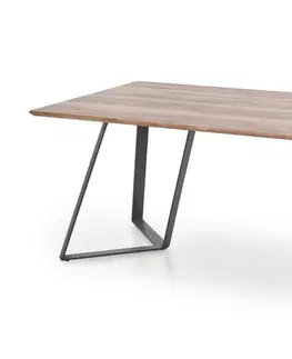 Jídelní stoly Expedo Jídelní stůl ENRIGUE, 180x76x90, rustikální ořech/černá