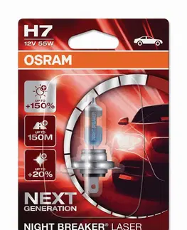 Autožárovky OSRAM H7 12V 55W PX26d NIGHT BREAKER LASER +150% více světla 1ks blistr 64210NL-01B