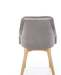 Židle Jídelní židle TOLEDO 2 HALMAR Tmavě šedá