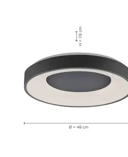 LED stropní svítidla LEUCHTEN DIREKT is JUST LIGHT LED stropní svítidlo, 50cm, stmívatelné, sériový obvod, CCT, proti oslnění 3000-5000K