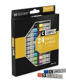 Hračky CAMPUS - SE Campus sada pastel olejový 24 ks