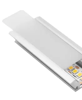 Profily CENTURY AL PROFIL pro LED pásek 10mm plochý opálový kryt 27x11mm IP20 délka 2m CEN KPRCA-2711