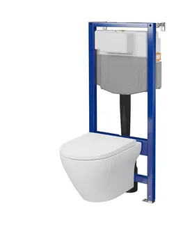 Záchody CERSANIT Set C21 AQUA 50 PNEU QF WHB LARGA OVAL CO DUR SC EO S701-800