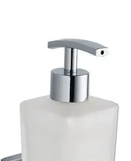 Dávkovače mýdla AQUALINE APOLLO dávkovač mýdla, 200ml, mléčné sklo, chrom 1416-19