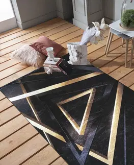 Moderní koberce Štýlový koberec s geometrickým motívom