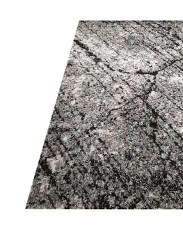 Moderní koberce Stylový hnědý koberec s motivem připomínajícím mramor