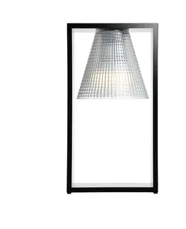 Stolní lampy Kartell Kartell Light Air LED stolní lampa černá-průhledná