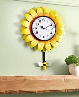 Bytové doplňky a dekorace Kuchyňské hodiny Slunečnice