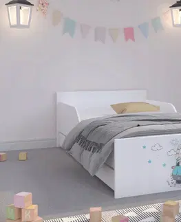 Dětské postele Rozkošná dětská postel 180 x 90 cm s nádherným lvíčkem