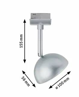Svítidla Paulmann URail PAULMANN URail LED-spot Hemi matný chrom 230V kov/umělá hmota 955.08 P 95508