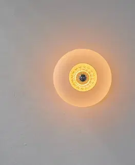 Nástěnná svítidla DESIGN BY US Nástěnné svítidlo New Wave Optic XL, opálově bílé, oční koule, zástrčka