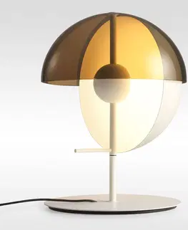 Stolní lampy Marset MARSET Theia M LED stolní lampa Ø 32 cm bílá