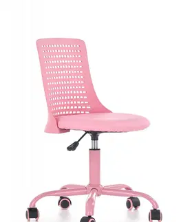 Dětské stoly a židle Dětská židle PURE Halmar Růžová