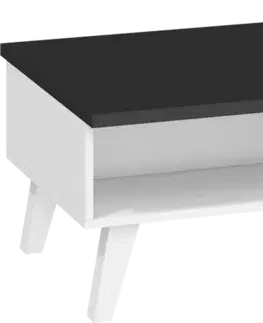 Konferenční stolky ArtCross Konferenční stolek NORDIS-07 | 2D Barva: Černá/bílá