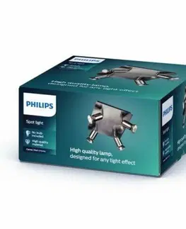 Klasická bodová svítidla Philips CARREA SVÍTIDLO BODOVÉ 4xGU10 max. 50W, 230V, nikl
