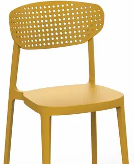 Jídelní sety Jídelní židle AIRE Rojaplast Žlutá