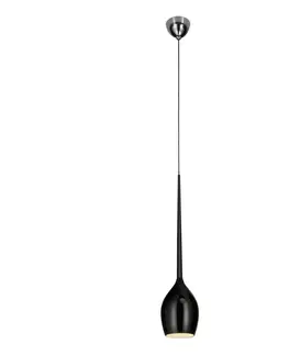 Designová závěsná svítidla AZzardo IZZA závěsné svítidlo 1x E14 50W bez zdroje IP20, černé