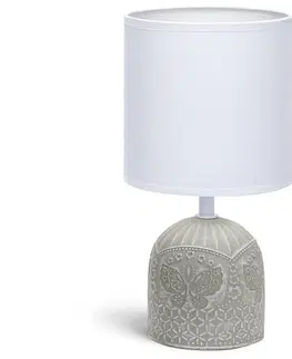 Lampy  B.V.  - Stolní lampa 1xE14/40W/230V šedá/bílá 