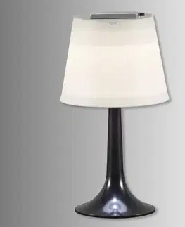 Solární světla Konstsmide Černá LED solární stolní lampa Assisi Sitra