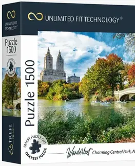 Hračky puzzle TREFL - Prime puzzle 1500 UFT - Toulky: Okouzlující Central Park, New York