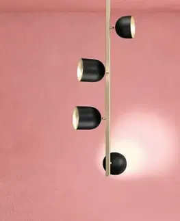 Stropní svítidla Marchetti Stropní svítidlo LED Dome, vertikální, 73 cm, černé