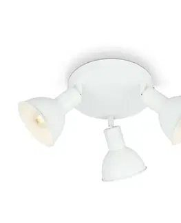 Industriální bodová svítidla BRILONER Bodové svítidlo pr. 19 cm 3x E14 max. 25W bílé BRILO 2674-036