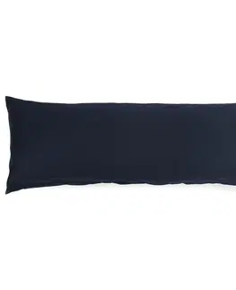Povlečení 4Home povlak na Relaxační polštář Náhradní manžel satén tmavě modrá, 50 x 150 cm 