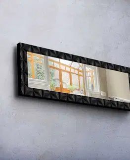 Nástěnné dekorace Nástěnné zrcadlo 28 x 108 cm černý rám
