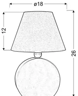 LED osvětlení Stolní lampa OFELIA Candellux Oranžová