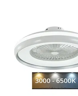 Domácí ventilátory  LED Stropní svítidlo s látorem LED/45W/230V 3000/4000/6500K šedá 
