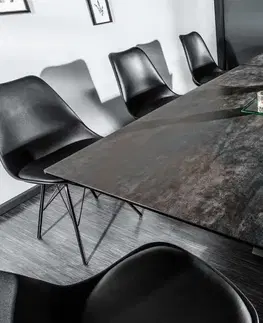 Jídelní stoly LuxD Designový jídelní stůl Zariah, 180-225 cm, láva