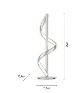 Chytré osvětlení PAUL NEUHAUS LED stolní lampa Q-SWING stříbrná Smart Home ZigBee 2700-5000K PN 4385-55