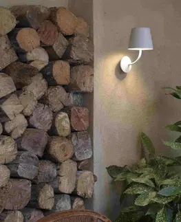 Venkovní nástěnná svítidla FARO BARCELONA LED venkovní nástěnné světlo Toc z hliníku, bílá
