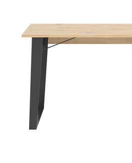 Jídelní stoly Jídelní stůl SOMONI, dub artisan/černá