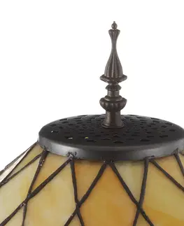 Stojací lampy Clayre&Eef Dekorativní stojací lampa Diamond stínidlo Tiffany