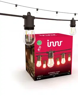 SmartHome venkovní dekorativní svítidla Innr Lighting Venkovní světelný řetěz Innr LED, chytrý, žárovka, prodloužení 4 m