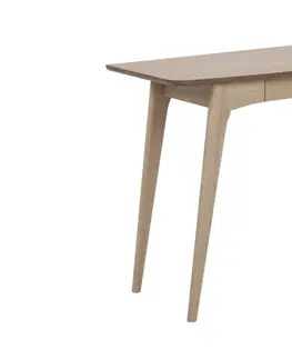 Psací stoly Dkton Designový psací stůl Narnia 105 cm dub
