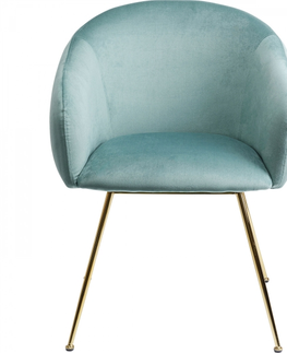 Jídelní židle KARE Design Jídelní židle s područkami Lorena - tyrkysová