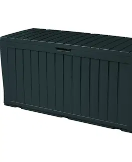 Úložné boxy Keter Zahradní úložný box se sedátkem Marvel plus antracit, 270 l, 116 x 57 x 45 cm