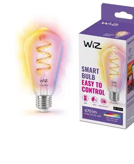 Žárovky WiZ LED RGBW Stmívatelná žárovka ST64 E27/6,3W/230V 2200-6500K Wi-Fi - WiZ 