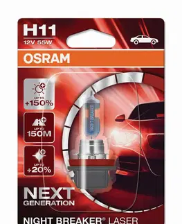 Autožárovky OSRAM H11 12V 55W PGJ19-2 NIGHT BREAKER LASER +150% více světla 1ks 64211NL-01B