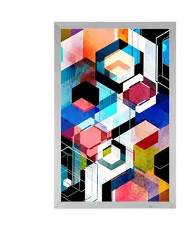 Abstraktní a vzorované Plakát abstraktní geometrie