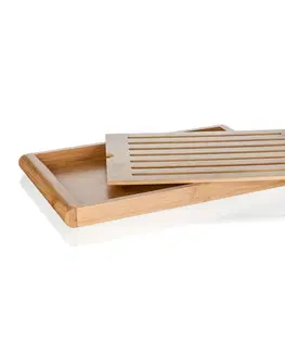 Prkénka a krájecí desky BANQUET Deska na krájení chleba BRILLANTE Bamboo 42 x 25 x 3,2 cm  