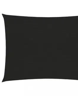 Stínící textilie Stínící plachta obdélníková HDPE 2 x 3,5 m Dekorhome Černá