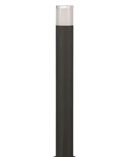 Stojací svítidla NOVA LUCE venkovní sloupkové svítidlo NOTEN LED černý hliník čirý a bílý akryl 8W 3000K 220-240V IP65 120st. IP65 9905021