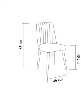 Židle Hanah Home Jídelní židle VINA tmavě modrá/bílá