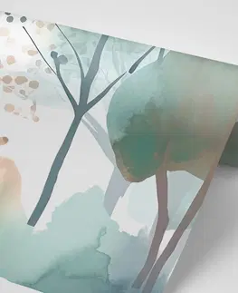 Samolepící tapety Samolepící tapeta jemný malovaný les