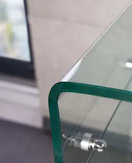 Konferenční stolky LuxD Designová konzola Phantom 100 cm sklo
