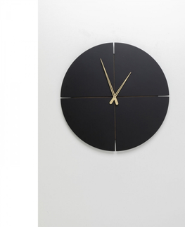 Nástěnné hodiny KARE Design Nástěnné hodiny Andrea - černé Ø60cm