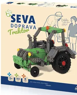 Hračky stavebnice SEVA - Stavebnice Seva Doprava traktor 384dílků